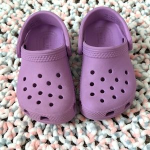 Lavender Purple Crocs - Size 6 Toddler